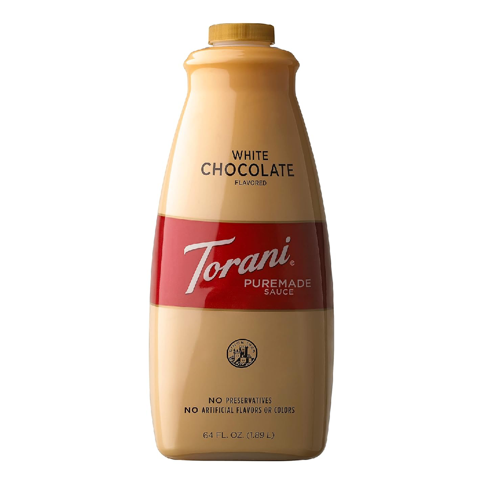 TORANI WHITE CHOCOLATE FLAVOR DRINKS DECORATING SAUCE 1.89 ML