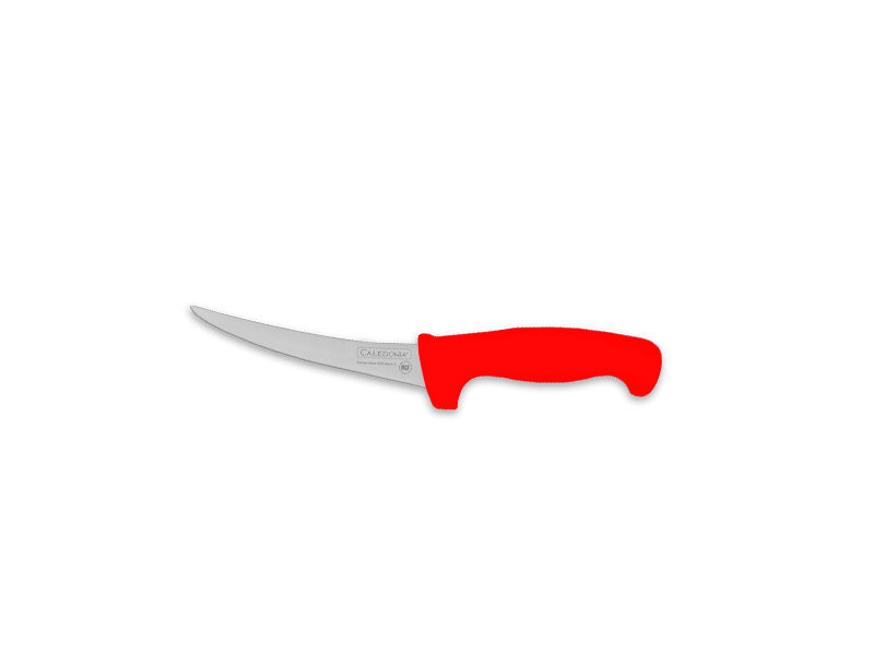 Rhino CADEC-6R, cuchillo deshuesador curvo – mango rojo, vista principal