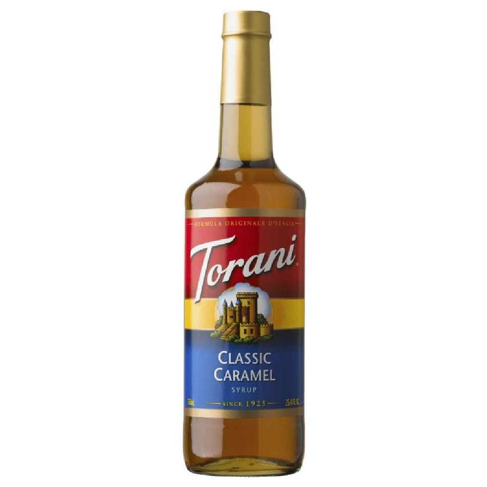 TORANI CLASSIC CARAMEL FLAVOR DRINKS SYRUP 750 ML