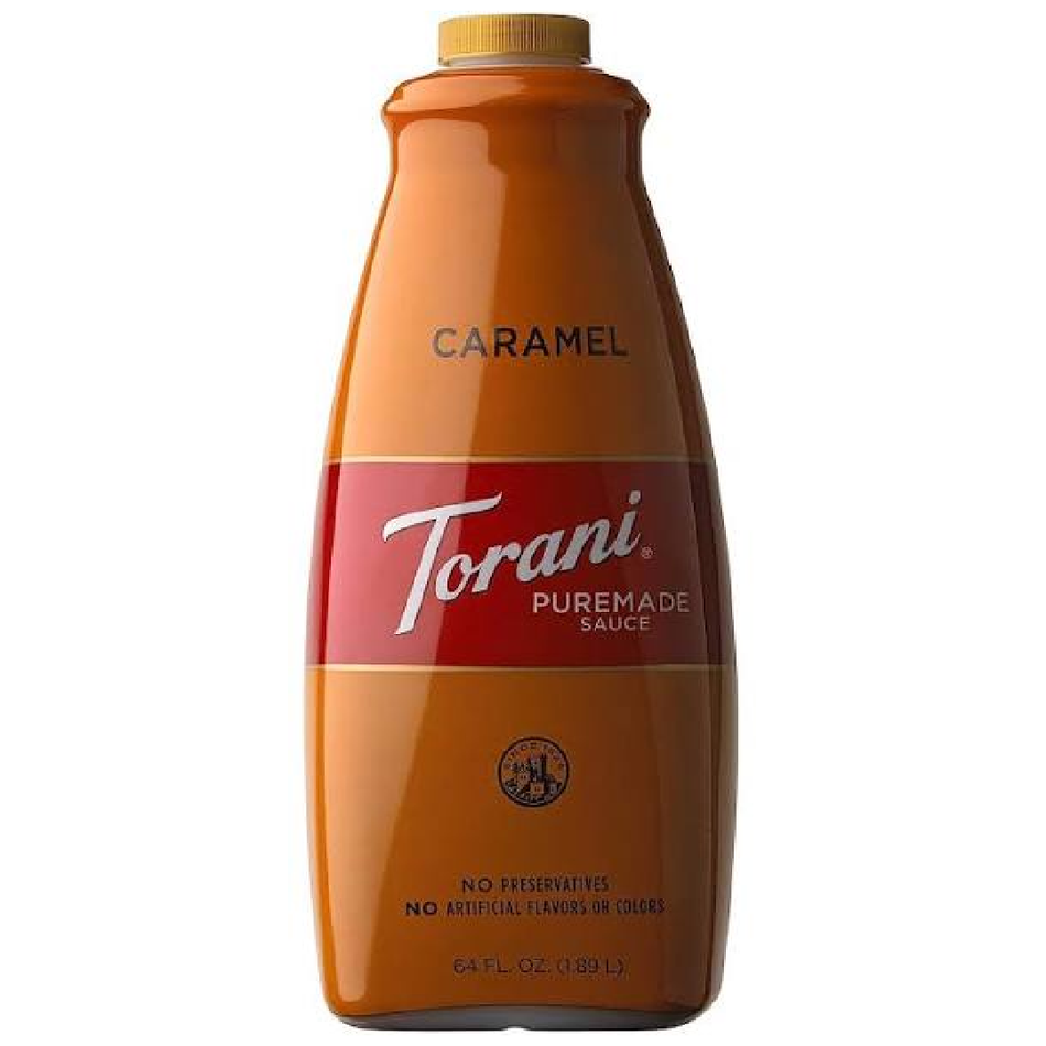 TORANI CARAMEL FLAVOR DRINKS DECORATING SAUCE 1.89 ML