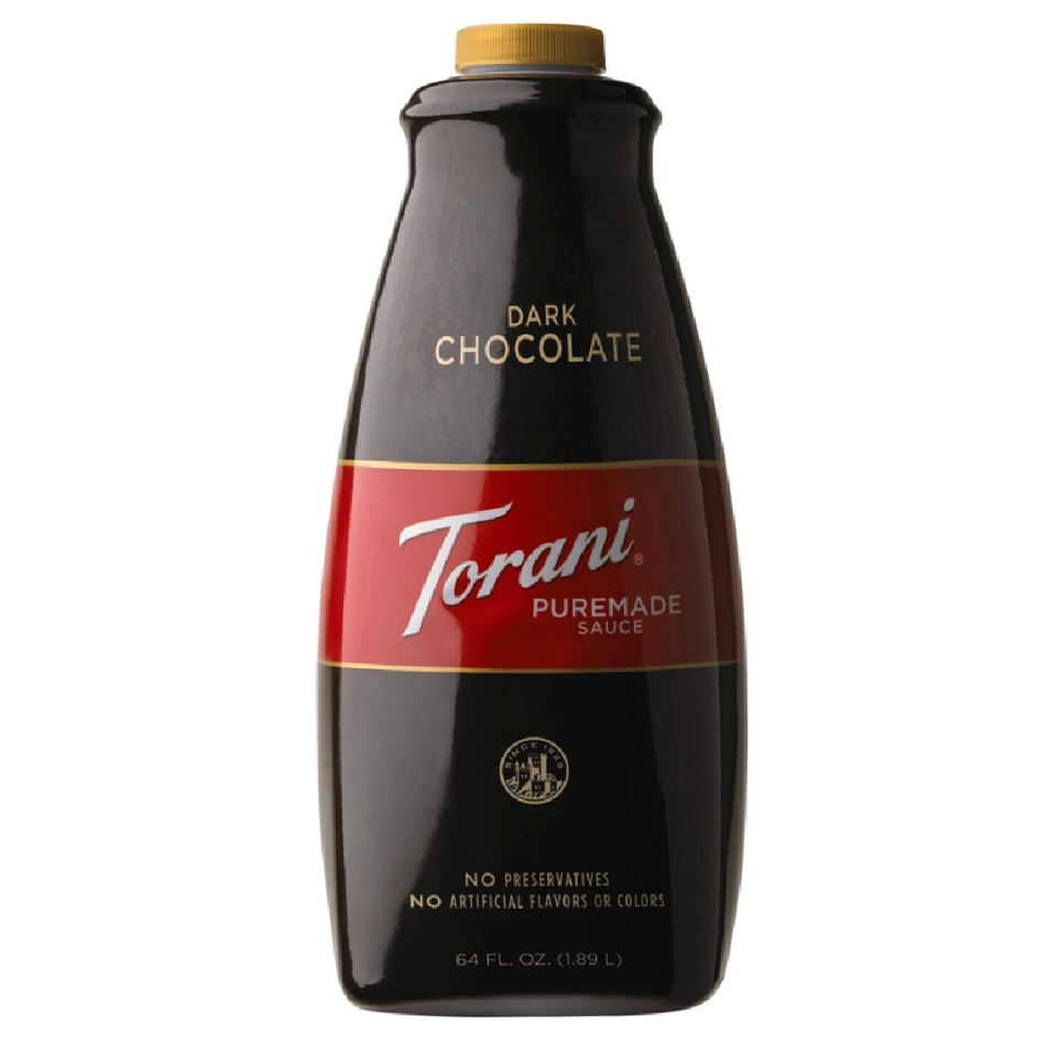 TORANI DARK CHOCOLATE FLAVOR DRINKS DECORATING SAUCE 1.89 ML