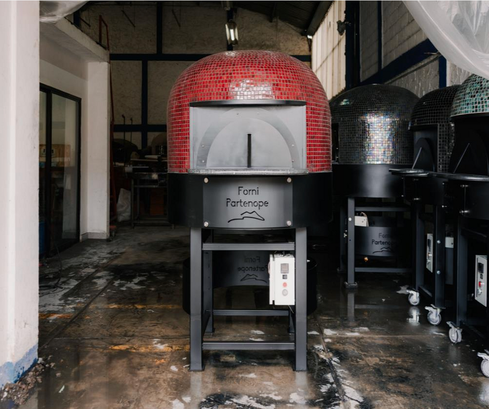 Horno para pizza híbrido leña y gas Comercial Partenope GPF80