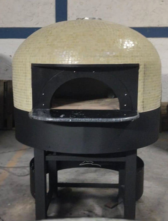 Horno para pizza híbrido leña y gas Comercial Partenope GPF90