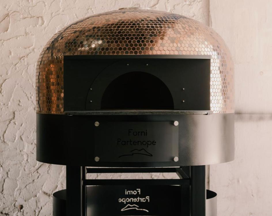 Horno para pizza híbrido leña y gas Comercial Partenope GPF120