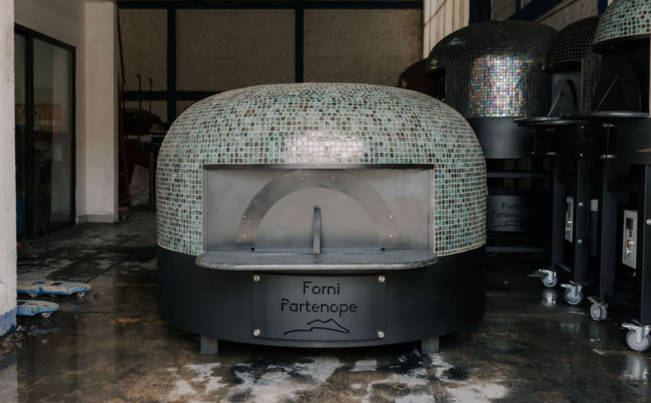 Horno para pizza híbrido leña y gas Comercial Partenope GPF140