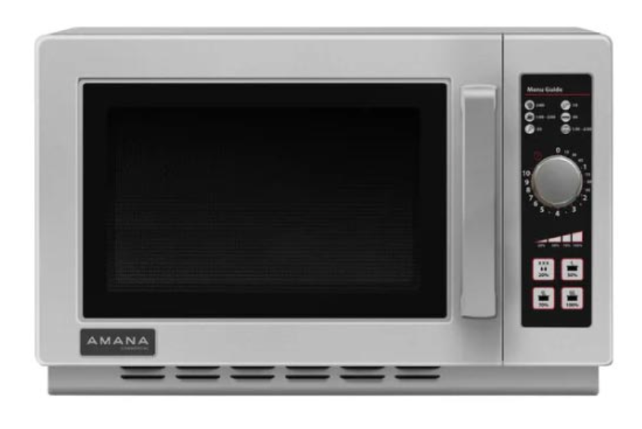 Microondas Comercial Amana RCS10DSE | 1000W | 1.2 ft³ | Uso Medio