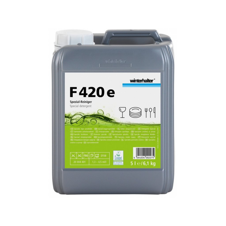 F420E X 5L WINTERHALTER Detergente para lavavajillas ecológico, bote de 5 litros