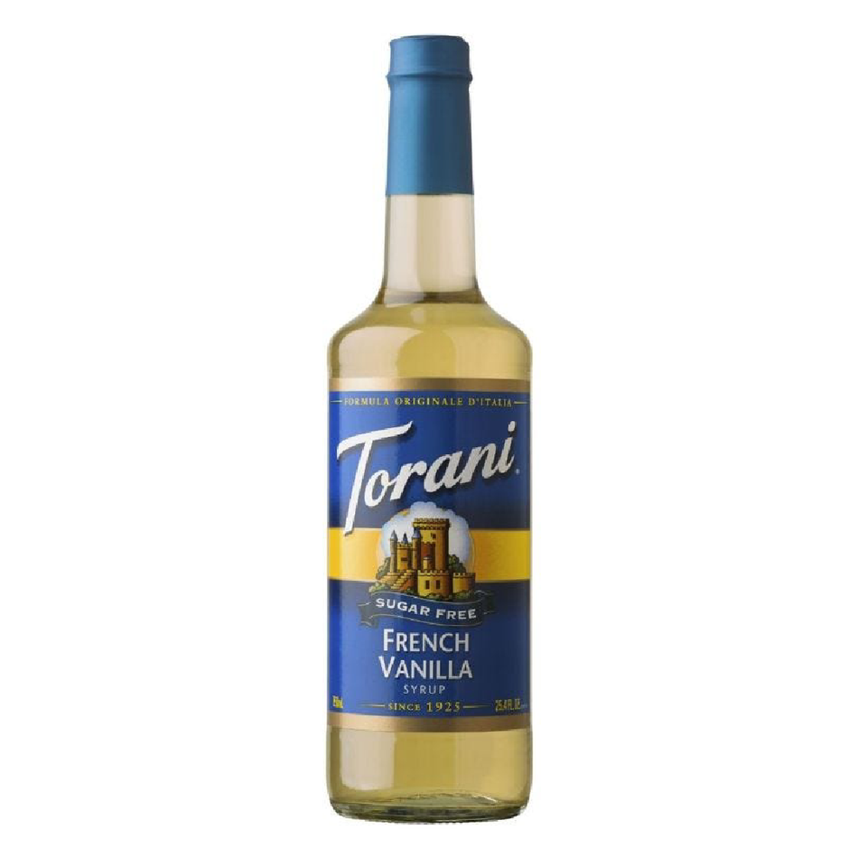 TORANI SUGAR-FREE FRENCH VANILLA FLAVOR DRINKS SYRUP 750 ML