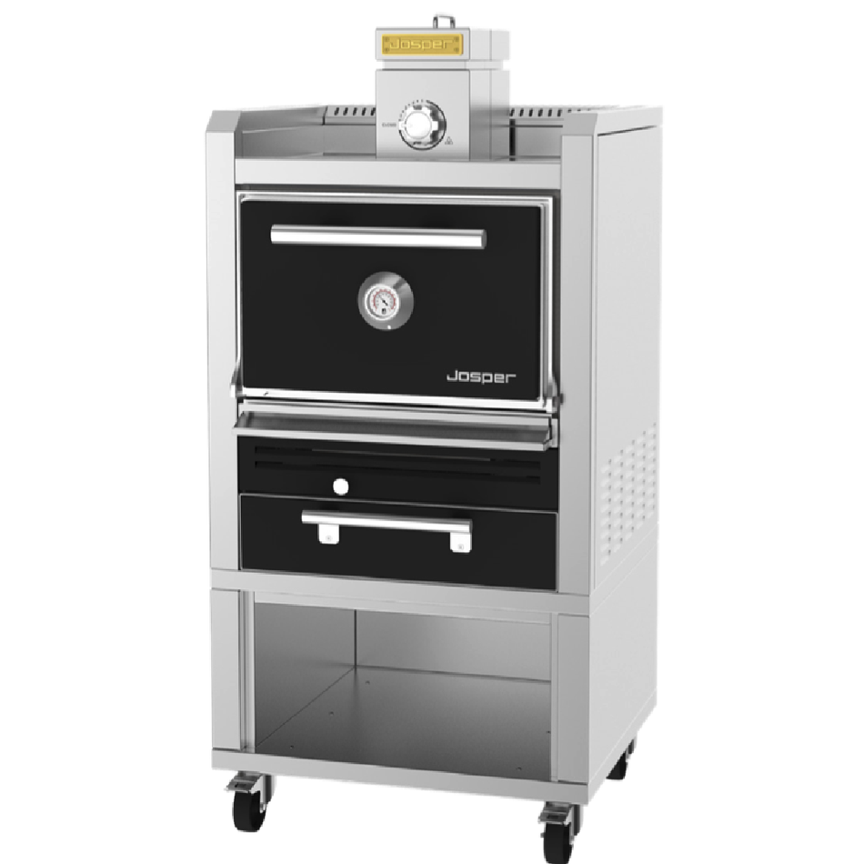 HJA-PLUS-S80-T JOSPER Horno Brasa Clase A con mesa para 80 comensales