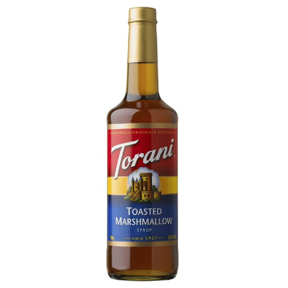 TORANI TOASTED MARSHMALLOW FLAVOR BEVERAGE SYRUP 750 ML