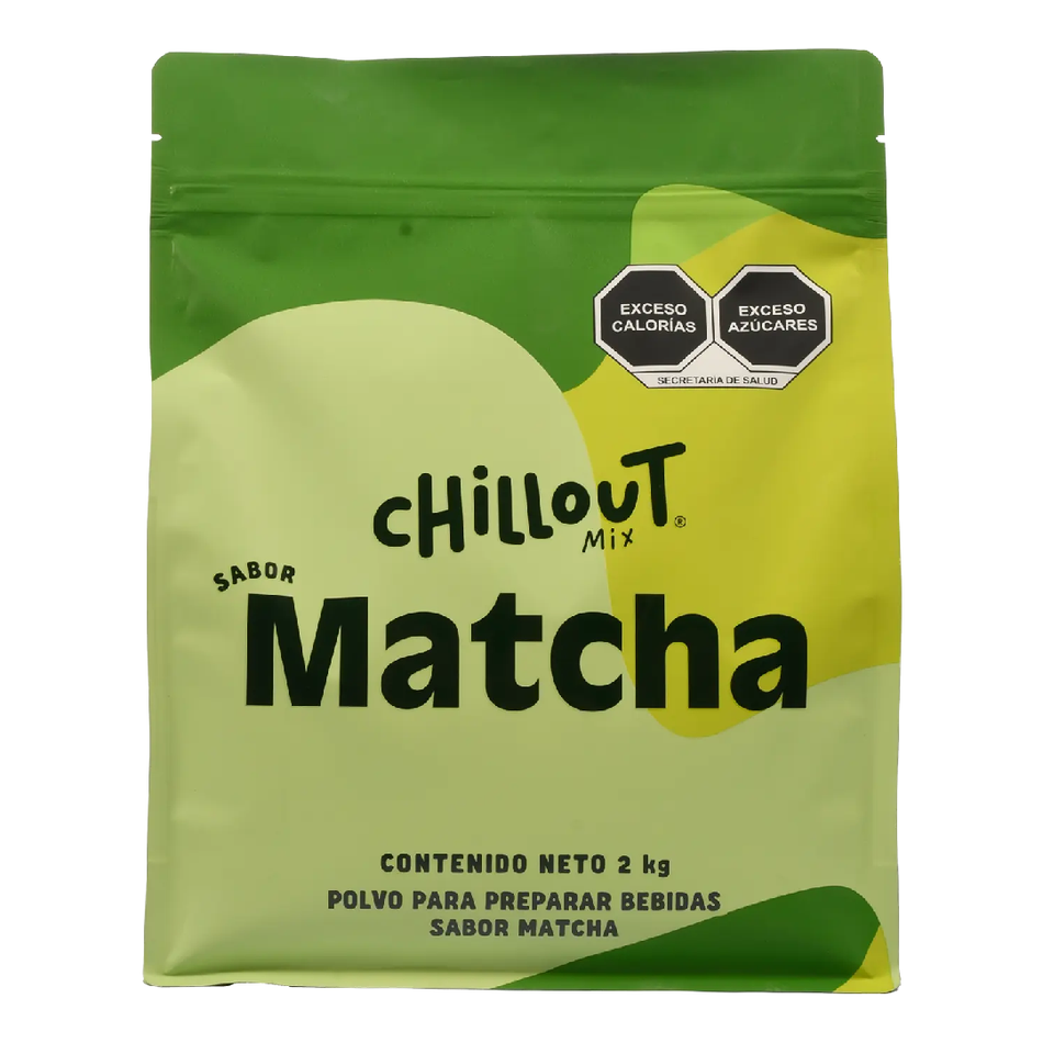 CHILLOUT MIX BASE EN POLVO SABOR MATCHA BOLSA DE 2kg