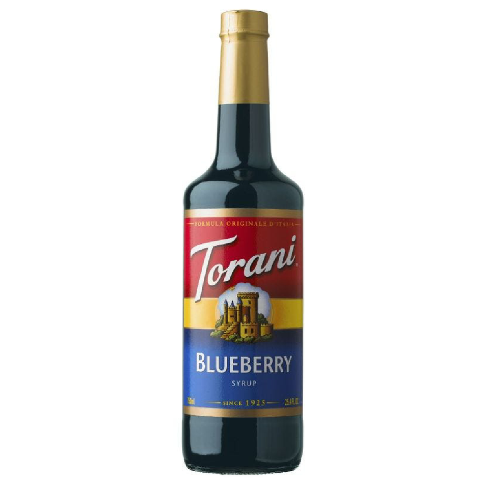 TORANI BLUEBERRY FLAVOR BEVERAGE SYRUP 750 ML