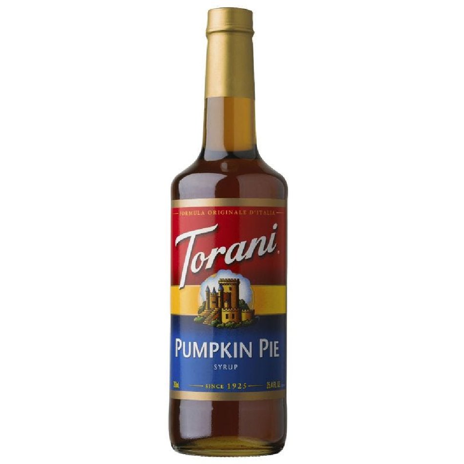 TORANI PUMPKIN PIE FLAVOR BEVERAGE SYRUP 750 ML