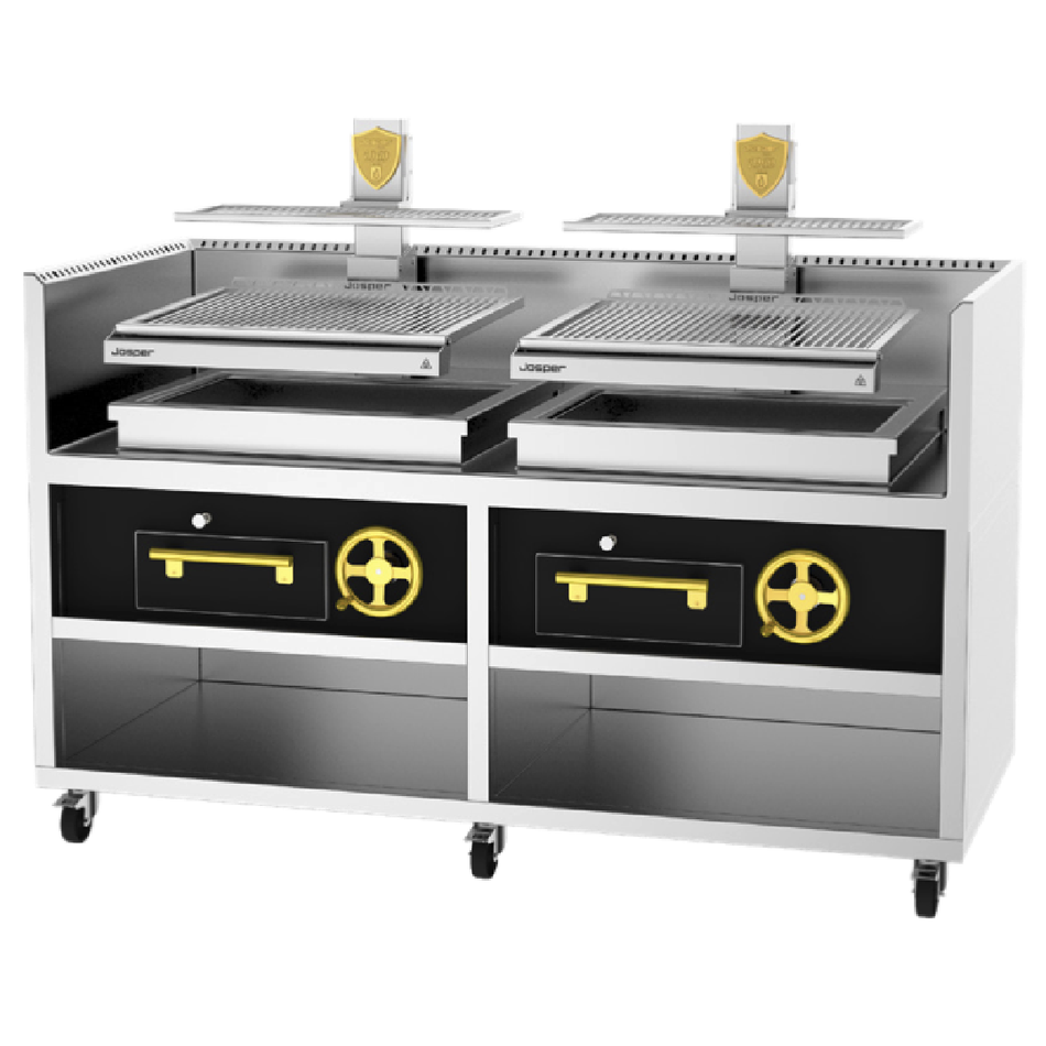 PVJ-76-2-2-MB JOSPER Parrilla Vasca - Monoblock doble para 140 comensales