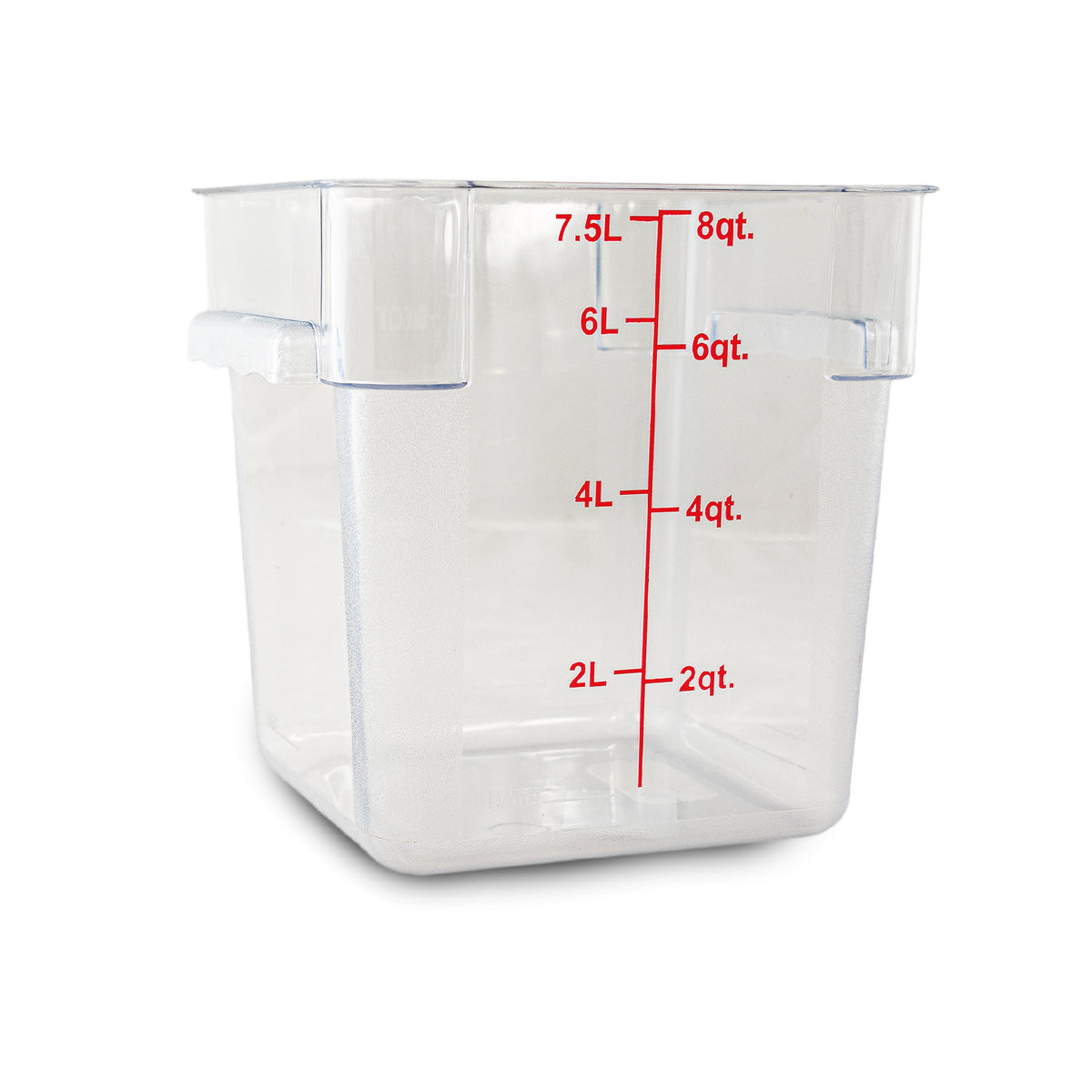 Rhino REPOCU-8, recipiente cuadrado de policarbonato 8 qt, vista principal