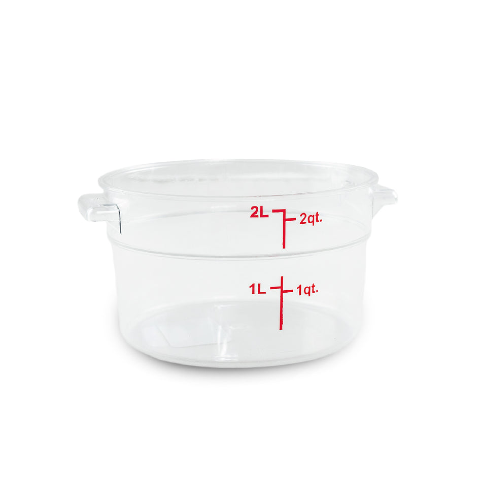 Rhino REPORE-2, recipiente redondo de policarbonato 2 qt