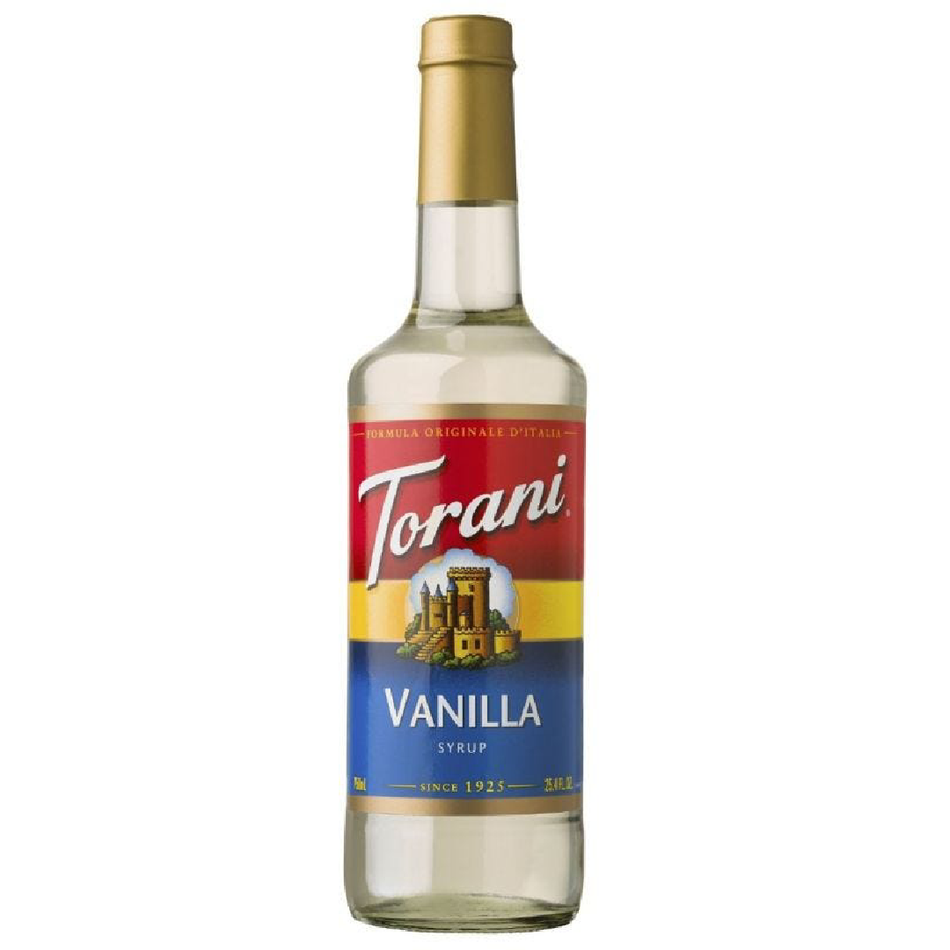 TORANI VANILLA FLAVOR DRINKS SYRUP 750 ML