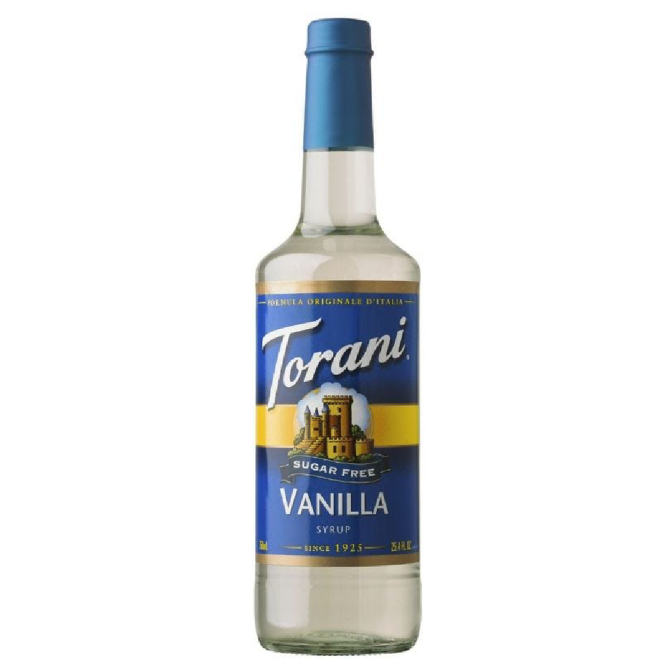 TORANI SUGAR-FREE VANILLA FLAVOR DRINKS SYRUP 750 ML