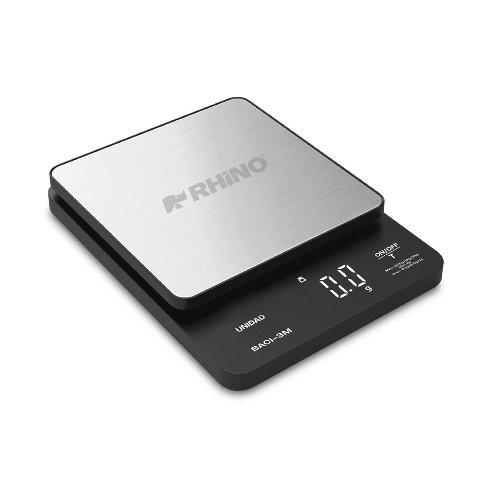 Rhino BACI-3M, báscula digital de precisión de 0.1 g con capacidad de 3 kg, vista principal