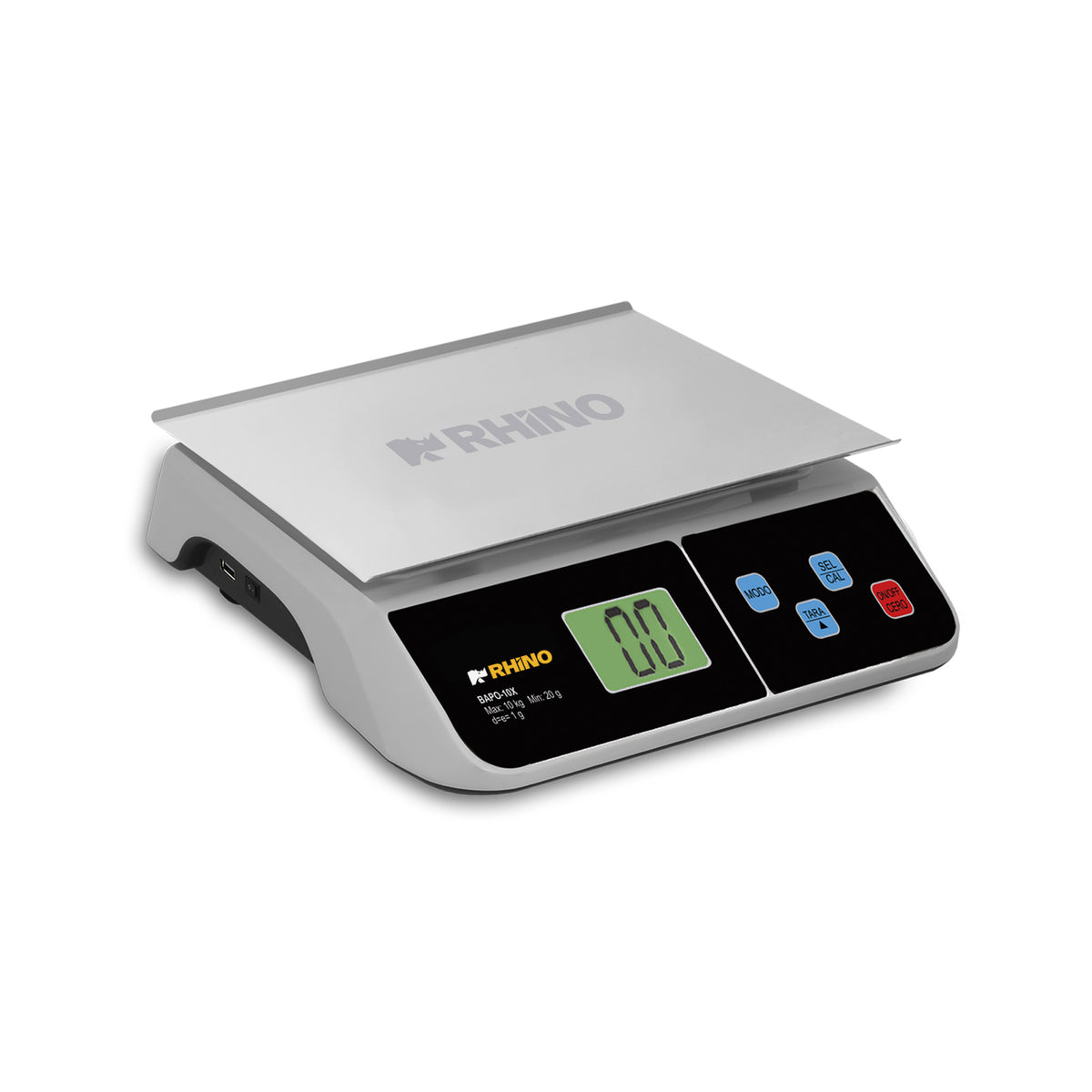 Rhino BAPO-10X, báscula electrónica porcionadora con usb 10 kg, vista principal