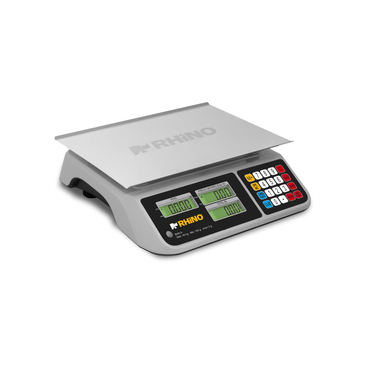 Rhino BAR-9, báscula de 40 kg con usb, vista principal