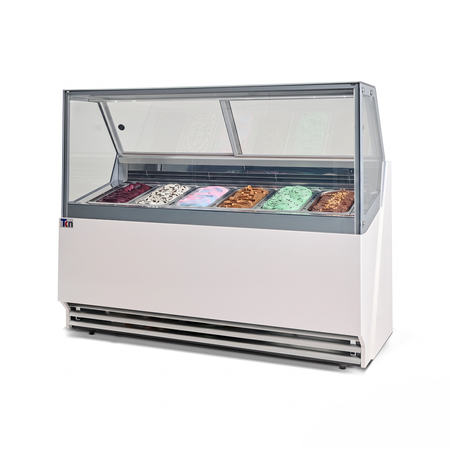 TKN TKN6GS Vitrina de Gelato de 6 Insertos