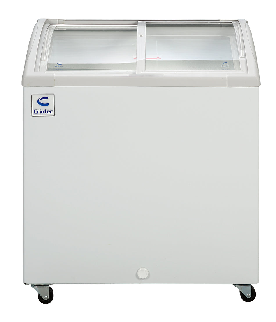 CRIOTEC CAT-05 Curved Glass Ice Cream Freezer 5.7 ft³ 