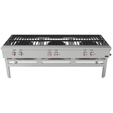 DRAGO EG-33A 3-SECTION STOVE FULLY ALUMINIZED STEEL