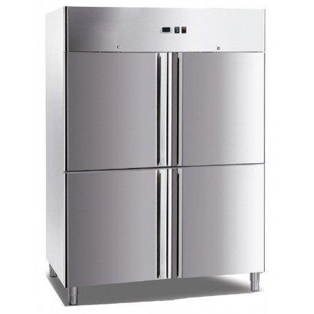 TEKNIKITCHEN IAG1404 Refrigerador Reach-In 4 Medias Puertas Sólidas
